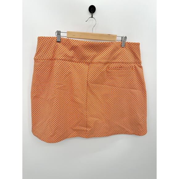 Lady Hagen Skirt Women XXL NWT Navette Orange Multi 17" Tummy Control Mini Skort - Picture 2 of 9